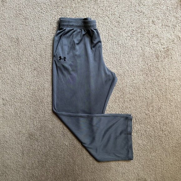 Under Armour Sweatpants Men's XL (33x29) Grey Elastic Waist Fleece Joggers - Picture 1 of 12